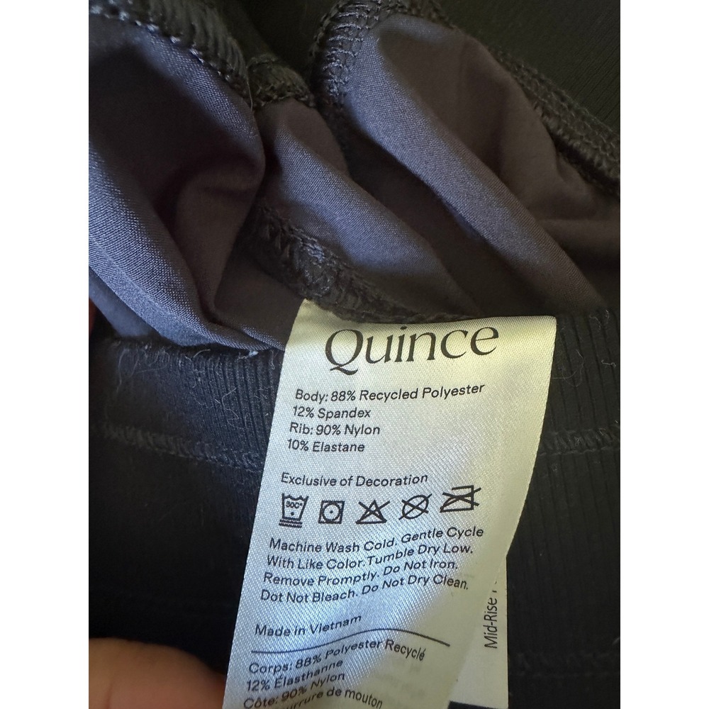 Quince Womens Ultra-Stretch Performance Joggers Black Size M Drawstring Athletic - Picture 10 of 10